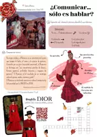 Aperçu - Feuilles d'exercices - ¿Comunicar solo es hablar? El flamenco y los abanicos. - Page de couverture