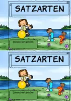 Vorschau - Arbeitsblätter - Satzarten Deutsch Klasse 2 – Miniheft – Aussagesatz, Fragesatz, Aufforderungssatz & Ausrufesatz – Satzarten erkennen und unterscheiden - Seite 1