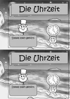 Vorschau - Arbeitsblätter - Uhrzeiten Mathematik Klasse 2 – Miniheft – Uhr lesen und Uhrzeit bestimmen – volle Stunde, halbe Stunde, Viertelstunde, Minuten & Zeitangaben - Seite 2