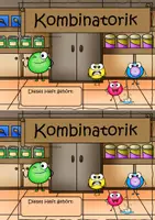 Vorschau - Arbeitsblätter - Kombinatorik Mathematik Klasse 2–4 – Miniheft – Möglichkeiten finden, kombinieren & zählen – kombinatorische Aufgaben und Übungen - Seite 1