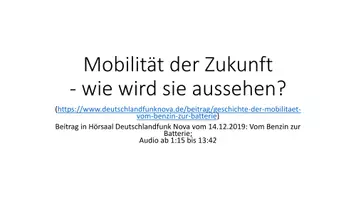 Vorschau - Arbeitsblätter - telc C1 Hören, Teil 3: Mobilität der Zukunft - Deckblatt