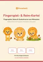 Vorschau - Fördermaterial/Inklusion - Fingerspiel- & Reim-Kartei für die Kita - Deckblatt