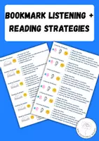 Vorschau - Mal- und Bastelvorlagen - Bookmarks Strategies Reading & Listening Lesezeichen - Deckblatt