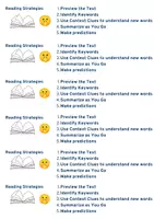 Vorschau - Mal- und Bastelvorlagen - Bookmarks Strategies Reading & Listening Lesezeichen - Seite 2