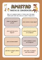 Aperçu - Feuilles d'exercices - Espagnol - carte de conversations (expression orale/écrite) - Page 2