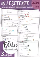 Vorschau - Arbeitsblätter - 30 Lesetexte - 2fach differenziert - bebildert für DaZ - Seite 1
