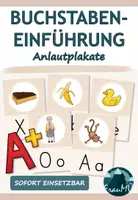 Vorschau - Bildkarten - Anlautplakate zur Buchstabeneinführung | passend zu Flex und Flora | 1. Klasse - Deckblatt