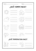 Vorschau - Arbeitsblätter - EL TIEMPO ¿QUÉ TIEMPO/TEMPERATURA HACE? - Seite 2