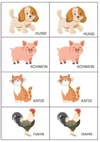 Vorschau - Spiele - TIERMEMORY - Bildkarten - Deckblatt