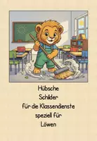 Vorschau - Merkblätter - Ansprechende Klassendienste für Löwenklassen - Deckblatt
