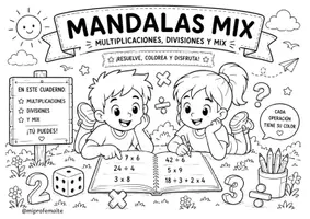 Vista previa - Juegos / Gamificación - mandalas multiplicar y dividir - Portada