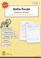 Vorschau - Spiele - Mathe Escape Room Klasse 5/6 – Grundrechenarten&Größen - Deckblatt
