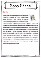 Aperçu - Inclusion - Coco Chanel – Fiche : texte à trous, compréhension orale et mots mêlés - Page 2