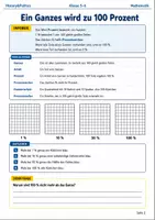Vorschau - Arbeitsblätter - Prozent verstehen – Lernmalbuch Klasse 5–6 - Seite 1