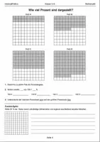 Vorschau - Arbeitsblätter - Prozent verstehen – Lernmalbuch Klasse 5–6 - Seite 3
