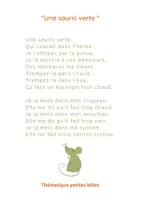 Aperçu - Préparation de séance / Séance complète - Comptines des petites bêtes - Carnet de chansons - Page 2