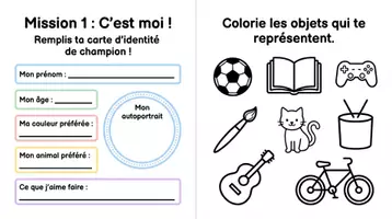 Aperçu - Matériel pour travaux manuels / dessin - Rentrée scolaire Cahier d'activités - Guide de survie - Page 2