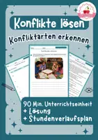 Vorschau - Stundenentwürfe - Konflikte verstehen & lösen | Materialpaket | Ethik Klasse 7–9 - Seite 1