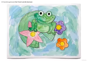 Vorschau - Stationenlernen - Kunst: Der Frosch und die Seerosen (Klasse 1,2,3,4) Sommer - Seite 2