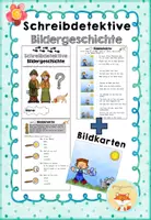Vorschau - Arbeitsblätter - Heft: Schreibdetektive Bildergeschichte - Deckblatt