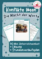 Vorschau - Stundenentwürfe - Die Macht der Worte | Konflikte gewaltfrei lösen | Ethik Klasse 7–9 - Deckblatt