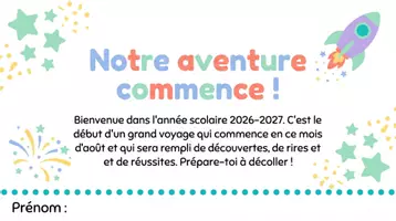 Aperçu - Affichage - Premier jour Rencontrez votre enseignant Cahier d'activités - Page 1