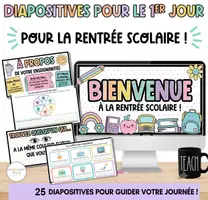 Aperçu - Affichage - Premier jour Rencontrez votre enseignant Cahier d'activités - Page de couverture