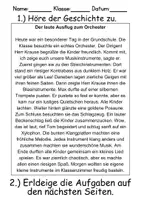 Vorschau - Mal- und Bastelvorlagen - Musikinstrumente : Leseverstehen und Wortschatz - DaZ/DaF • Deutsch • Sachunterricht - Seite 2