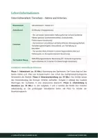 Vorschau - Stundenentwürfe - Biologie: Tierhaltung und Tierschutz - Klasse 5/6 - Seite 1