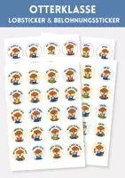 Vorschau - Anderer Materialtyp - Otterklasse - Lobsticker & Belohnungssticker | Motivation, Belohnung & Classroom Management. Lernmotivation, Motivationssticker | Klassentier Otter - Deckblatt