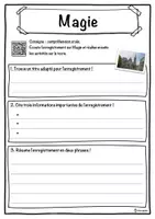 Aperçu - Inclusion - Magie – Fiche : texte à trous, compréhension orale et mots mêlés - Page 3