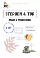 Vorschau - Arbeitsblätter - Trauer & Trauerphasen | Sterben & Tod - Deckblatt