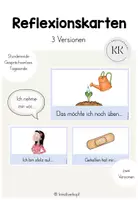 Vorschau - Fördermaterial/Inklusion - Reflexionskarten - Satzanfänge - Gesprächsanlass - Deckblatt