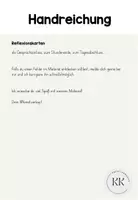 Vorschau - Fördermaterial/Inklusion - Reflexionskarten - Satzanfänge - Gesprächsanlass - Seite 1