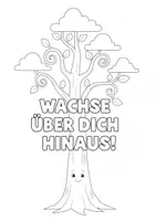 Vorschau - Arbeitsblätter - Positive Ausmalbilder mit Mutmach-Sprüchen - Seite 1