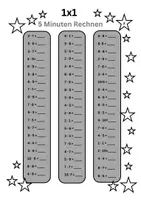 Vorschau - Arbeitsblätter - 1x1 Einmaleins - 5-Minuten-Rechnen - Klasse 5, 6, 7 Übungsblatt - Seite 2