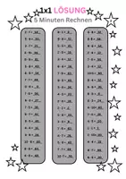 Vorschau - Arbeitsblätter - 1x1 Einmaleins - 5-Minuten-Rechnen - Klasse 5, 6, 7 Übungsblatt - Seite 3