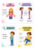 Vorschau - Bildkarten - Bewegungskärtchen – Konzentration & Entspannung - Seite 2