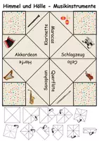 Vorschau - Arbeitsblätter - Himmel und Hölle: Musikinstrumente - DaZ/DaF / Deutsch (flaten/basteln) - Seite 2