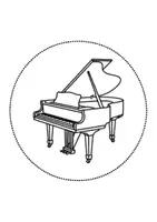 Vorschau - Arbeitsblätter - runde Prickelbilder / Fensterbilder: Musikinstrumente - Grundschule - Bastelvorlagen - Seite 3