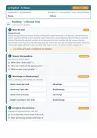 Vorschau - Arbeitsblätter - Englisch 8 Realschule - Textkompetenz - Deckblatt