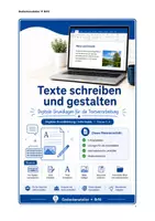 Vorschau - Stundenentwürfe - Textverarbeitung kennenlernen – Arbeitsblätter - Deckblatt