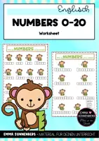 Vorschau - Arbeitsblätter - English Numbers - 0-20 Übungsblatt - Deckblatt