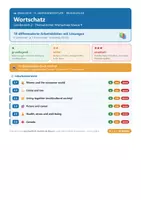 Vorschau - Arbeitsblätter - Englisch 9 Realschule - Wortschatz - Deckblatt