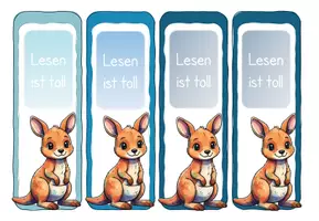 Vorschau - Poster - Lesezeichen für Känguruklassen - Seite 1