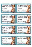 Vorschau - Poster - Hausaufgabengutscheine für Känguruklasse - Seite 1