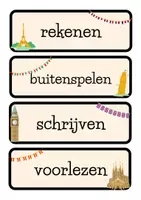 Voorbeeld - Dagritmekaarten thema Europa - Voorblad