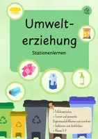 Vorschau - Stundenentwürfe - Stationenlernen Müll: 8 Stationen mit Selbstkontrolle (Klasse 3/4) - Deckblatt