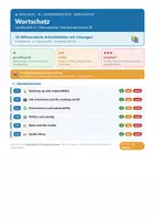 Vorschau - Arbeitsblätter - Englisch 10 Realschule - Wortschatz - Deckblatt