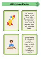 Vorschau - Stundenentwürfe - Müll-Helden werden: Müllvermeidung im Alltag (Klasse 3/4) - Seite 1